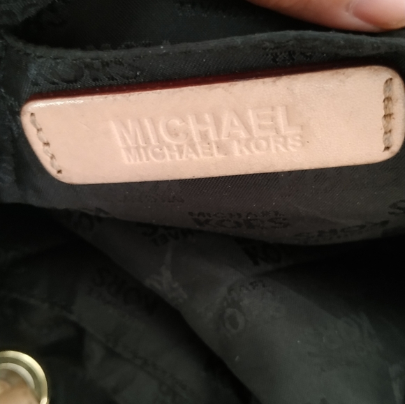 Michael Kors Black Tote bag with Tan straps - Picture 8 of 17